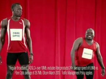 Usain Bolt újra Virgin-reklámban