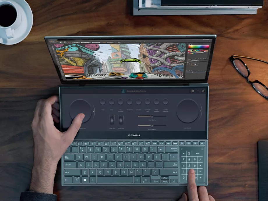 Egy komplett kreatív műhely rejtőzik az Asus dupla kijelzős laptopjában