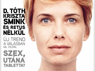 D. Tóth Kriszta retus nélkül az Éva címlapján