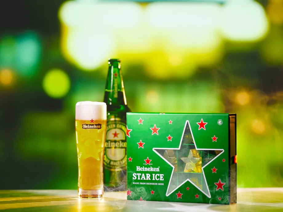 Sörből csinált jégkockát a Heineken