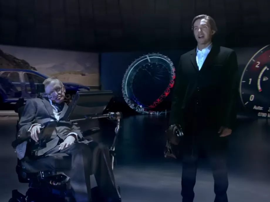 Stephen Hawking Jaguar-szpotban szerepel