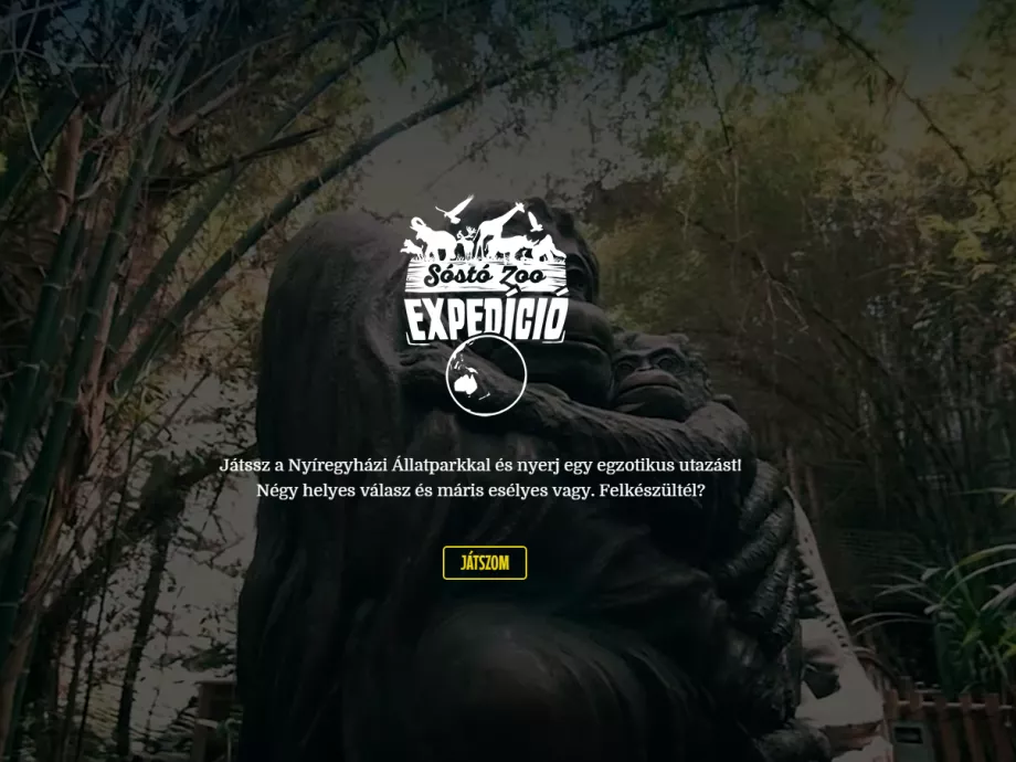 Microsite készült a Nyíregyházi Állatparknak