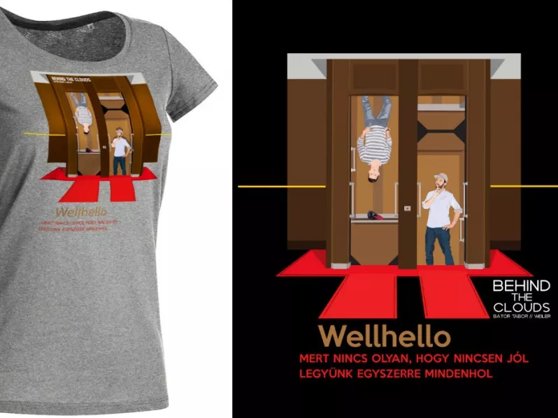Wellhello és Ganxsta Zolee a Bátor Tábor dizájnpólóin