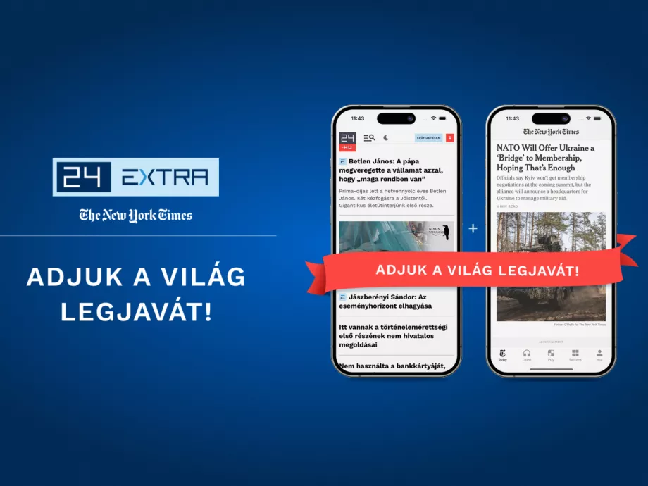 A 24 Extra előfizetői már a The New York Times kiadványait is olvashatják