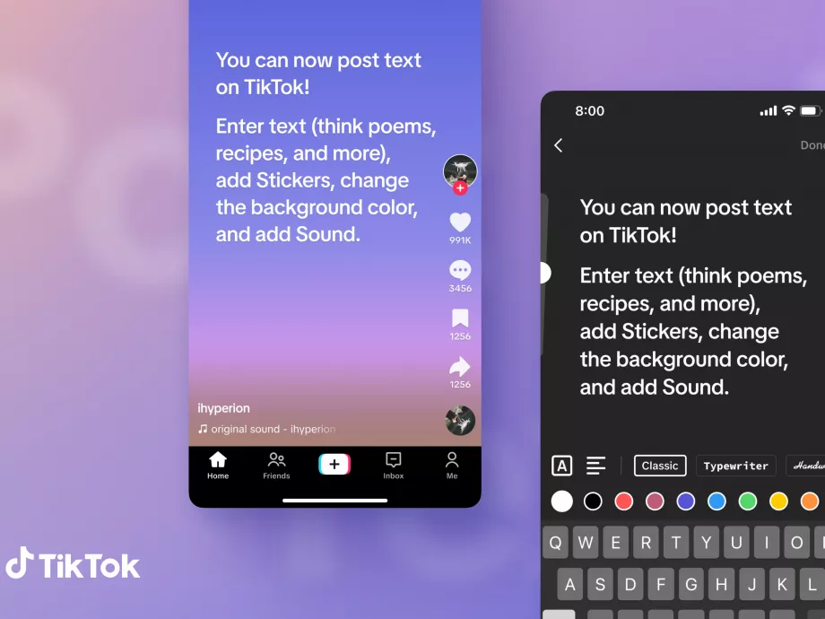 Mindenkinek a Twitter felhasználókra fáj a foga, a TikTok is bevezeti a szöveges posztokat