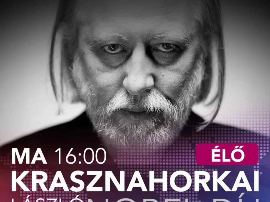 Élőben közvetíti az ATV Extra, ahogy Krasznahorkai László átveszi a Nobel-díjat