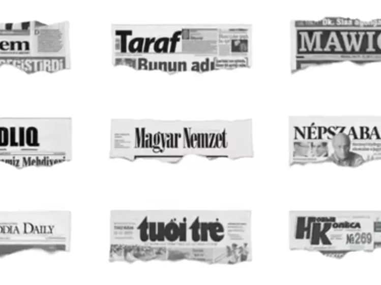 Egy német kampány a Népszabadság és a Magyar Nemzet betűivel emlékeztet a lapbezárásokra