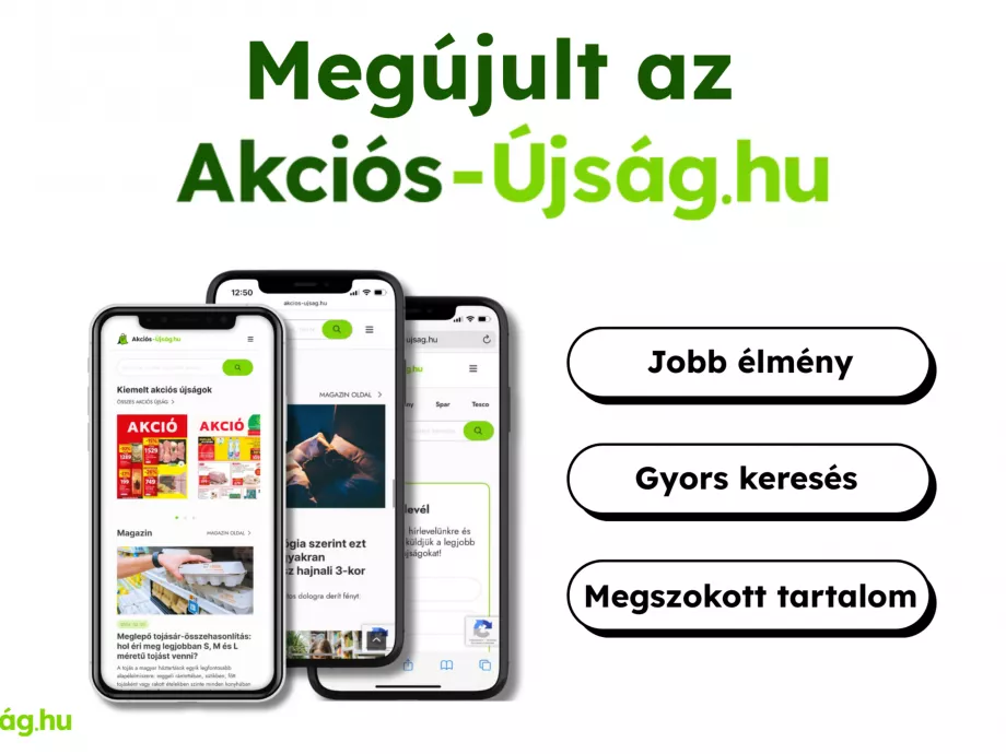 Megújult az Akciós-Újság.hu