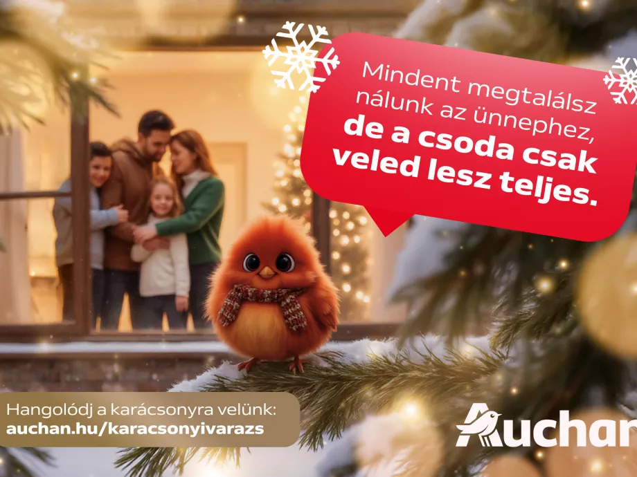 Karácsonyi
kampánnyal jelentkezett az Auchan