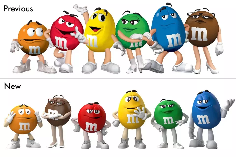 M&Ms character redesign