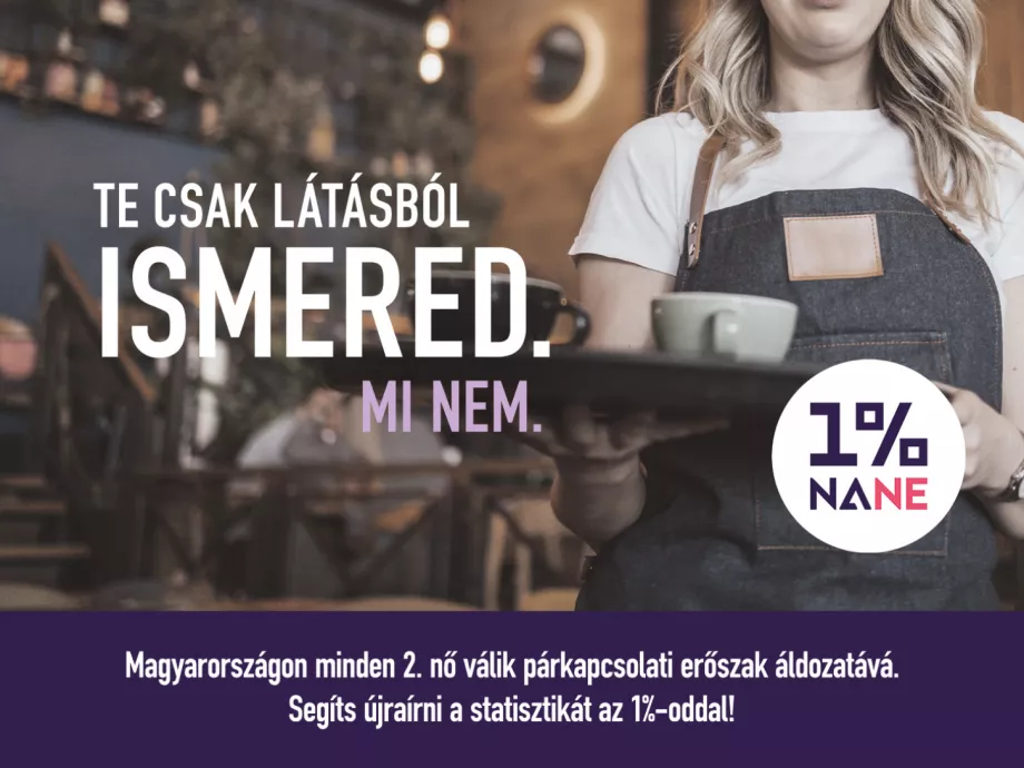 Te csak látásból ismered. A NANE nem. 1% a női áldozatokért