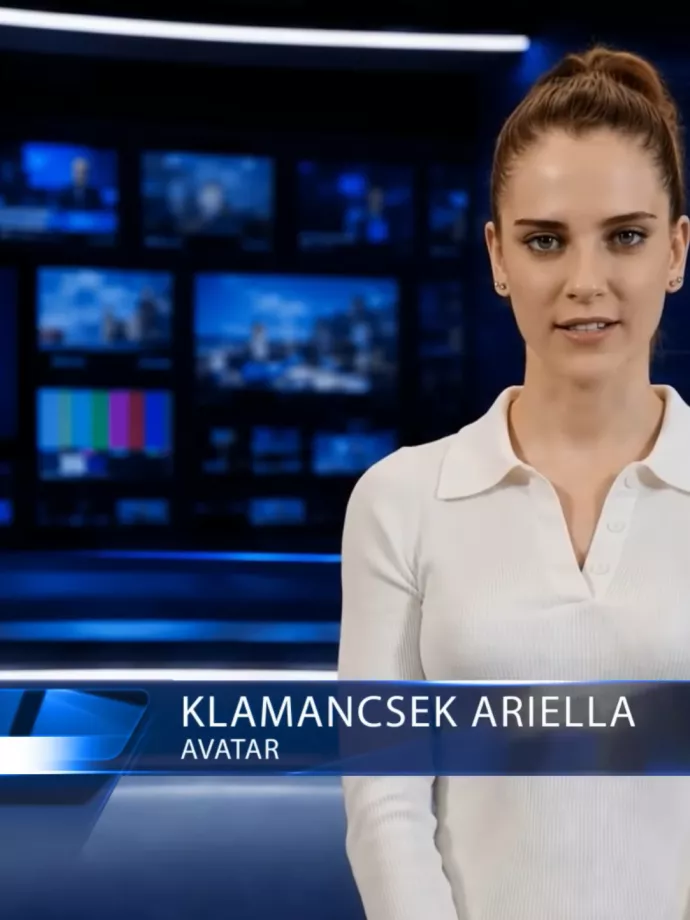 AI-bemondóval indított napi hírműsort a KlikkTV