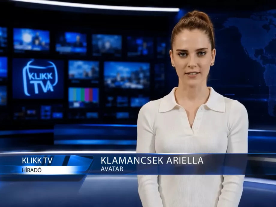 AI-bemondóval indított napi hírműsort a KlikkTV