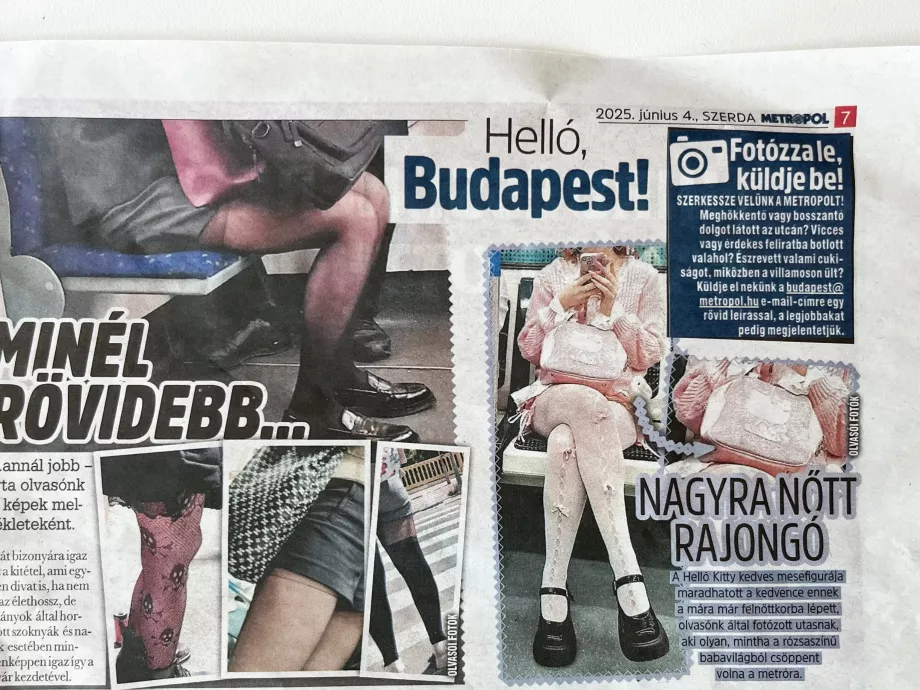 A Metropol most női szoknyákról vár olvasói fotókat