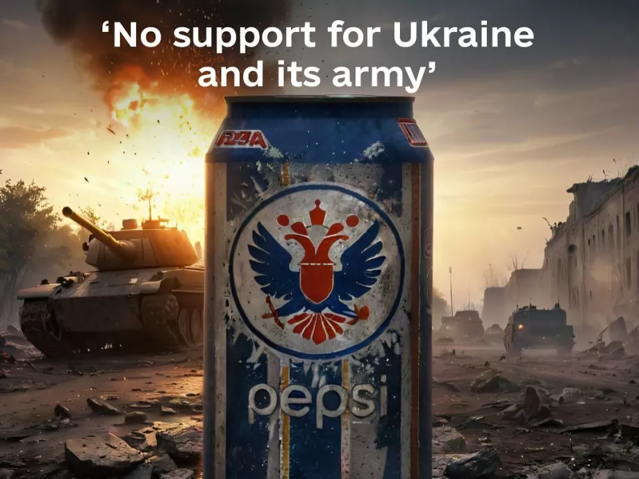 A Pepsi megtiltotta az ukrán ügynökségének, hogy említse a háborút