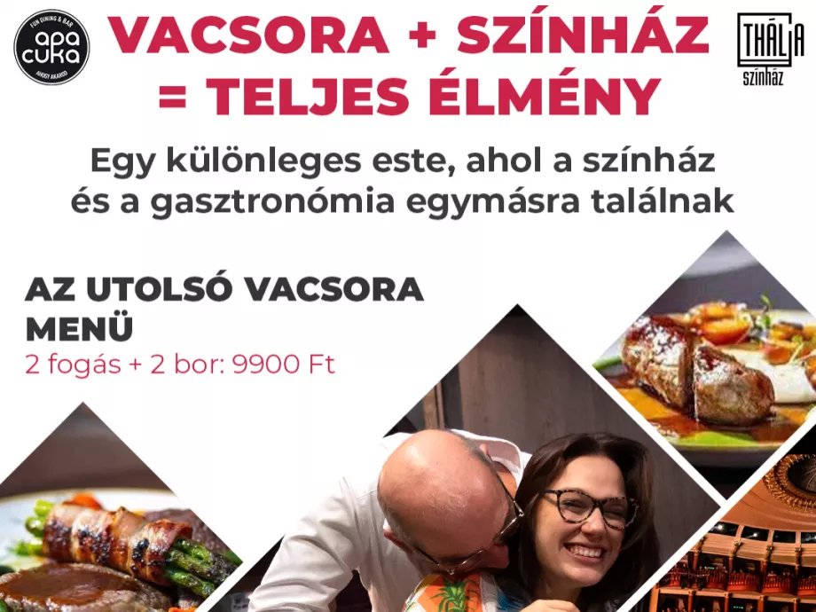 Közös menüvel készült a Thália Színház és az Apacuka étterem